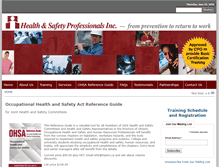 Tablet Screenshot of hspinc.ca